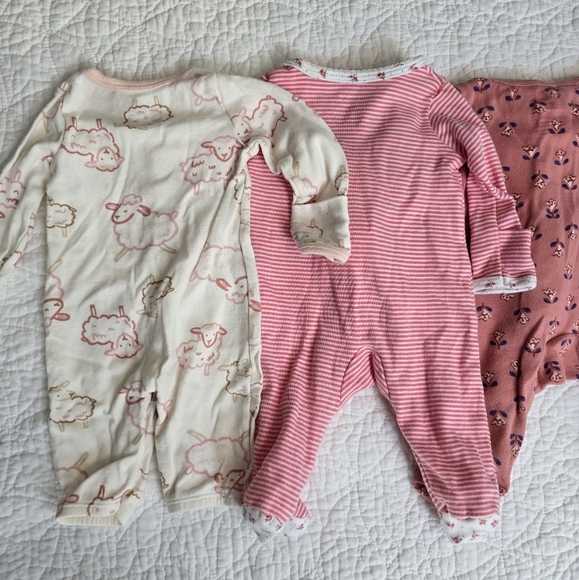 Carter's 5pc Girls Sleeper Footed Pajamas Footies Set - Picture 10 of 14